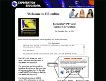Tablet Screenshot of elementary.eescience.com
